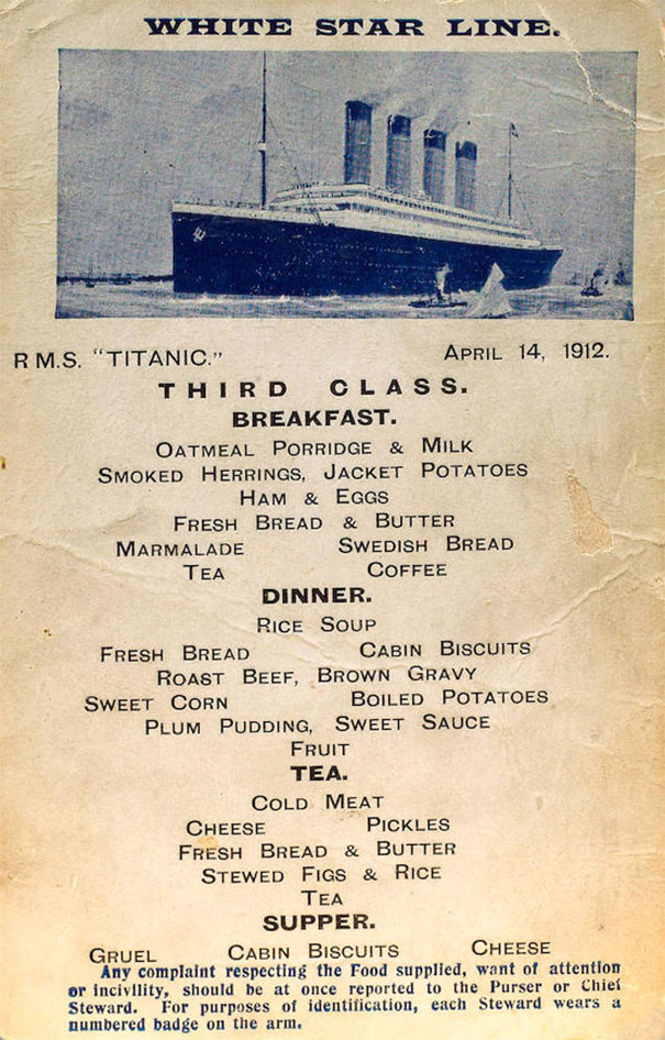 menu titanic © 2016 brilio.net menu titanic © 2016 brilio.net