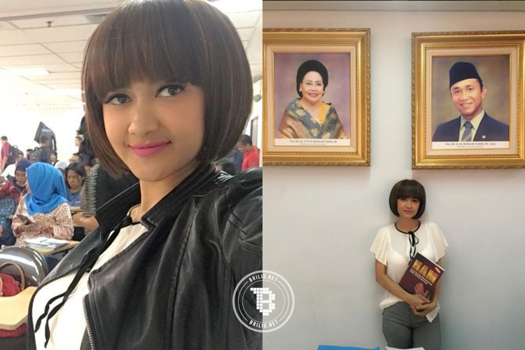 Meski sakit, ini 10 potret perjuangan Julia Perez tetap rajin kuliah