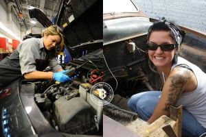 15 Foto montir cantik ini bikin kamu betah di bengkel