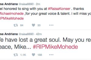 Pesan Mike Mohede ini sangat menyentuh: I will succeed I will not die