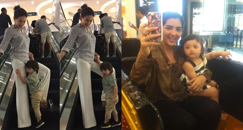 Unggah foto bareng babysitter, ini beda gaya Ashanty & Nikita Mirzani