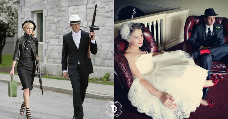 15 Foto prewedding bertema mafia, bisa jadi inspirasi buat tampil beda