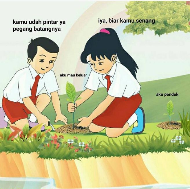 pelesetan obrolan di kelas 1-16 © 2016 brilio.net