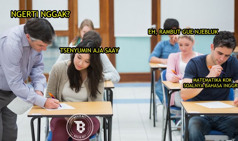 pelesetan obrolan di kelas 1-16 © 2016 brilio.net