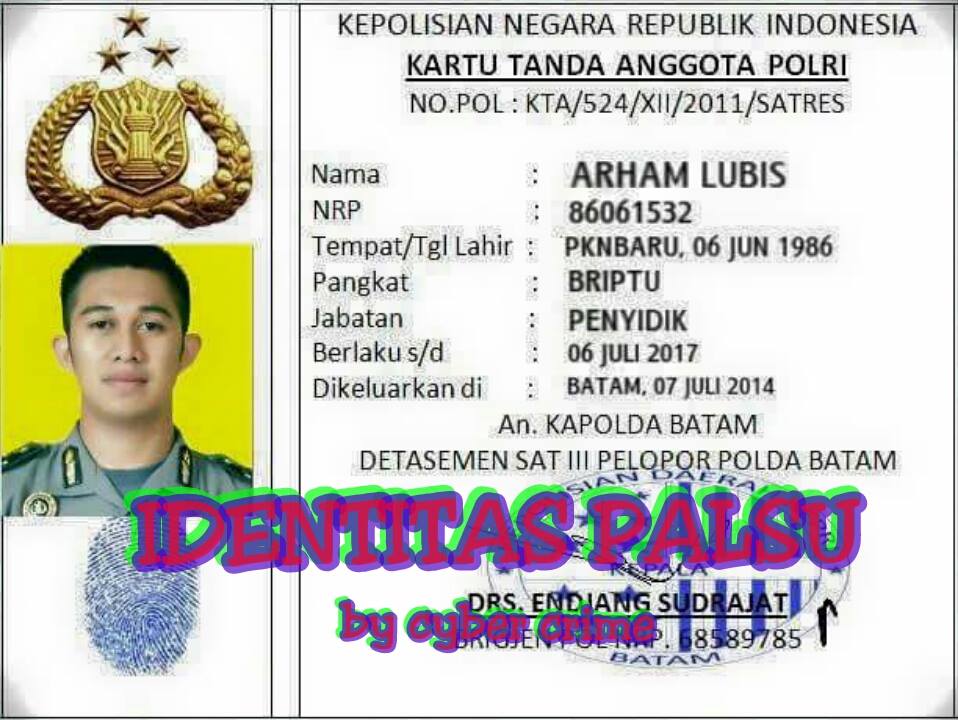 identitas palsu © 2016 brilio.net