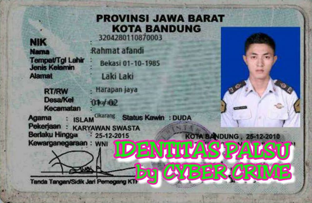 identitas palsu © 2016 brilio.net