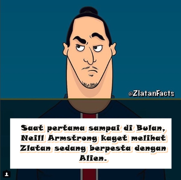 10 Meme fakta Zlatan ini pasti bikin kamu ngakak guling-guling