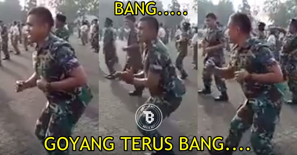 Aksi tentara joget ini bikin ngakak netizen, luwes banget deh!