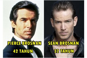 Di usia berbeda, 7 pasangan ayah-anak artis ini wajahnya tampak persis