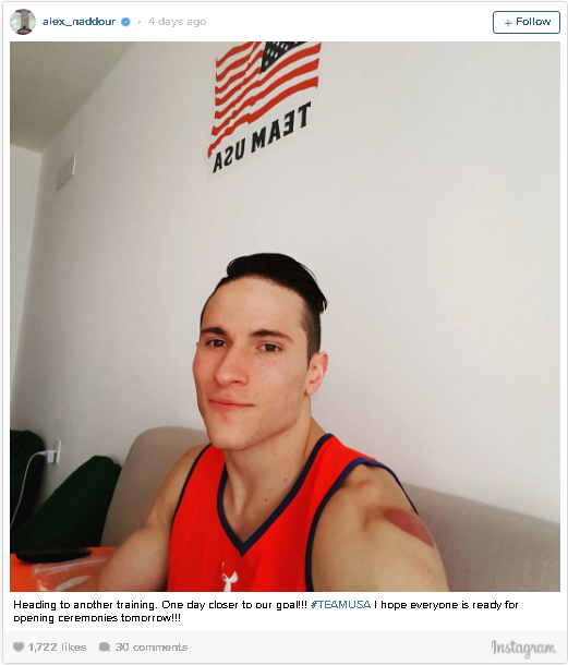 atlet amerika pakai bekam © 2016 brilio.net