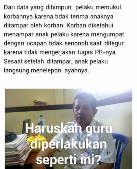 11 Meme 'orangtua murid vs guru' ini bikin ngelus dada, miris!