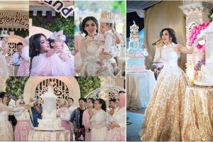 10 Foto kemewahan ultah pertama keponakan Syahrini, cetar banget...