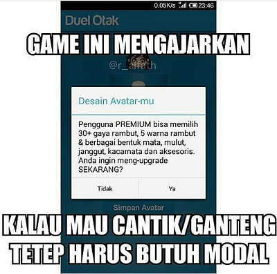 Meme pelajaran hidup © 2016 brilio.net