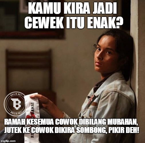 kamu pikir jadi cewek itu enak © 2016 brilio.net