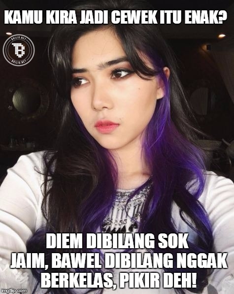 kamu pikir jadi cewek itu enak © 2016 brilio.net