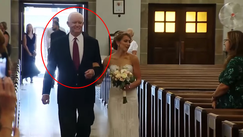 Pria ini antarkan putri pendonor jantungnya ke altar,  bikin meleleh