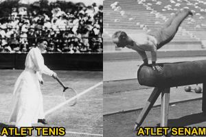 10 Foto aksi atlet olimpiade 100 tahun lalu, langka dan unik