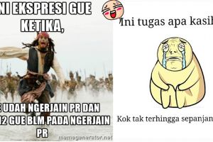 23 Meme kocak lika-liku 'mengerjakan PR' yang bikin senyum-senyum