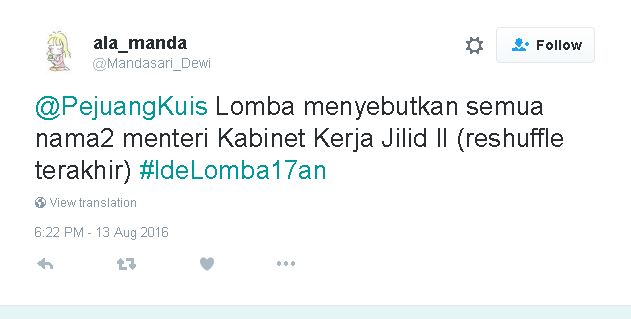 lomba 17an tweet 1-17 © 2016 brilio.net