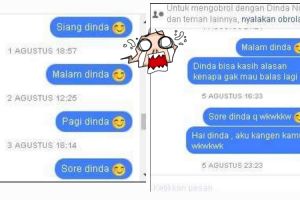 Chat tanpa balasan cowok ini tunjukkan cinta itu penuh perjuangan