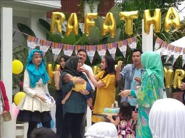 10 Foto kemeriahan ulang tahun pertama Rafathar, mewah dan hits abis