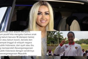 Singgung status WNI Gloria, Julia Perez tulis 'surat cinta' ke Menpora