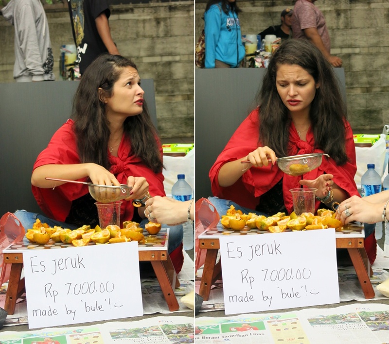 Bule Jualan Es Jeruk © 2016 brilio.net