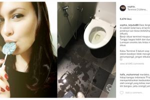 Sophia Muller kritik toilet di terminal 3 Ultimate Soetta, jorok! 
