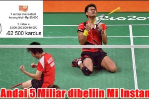 Ini jadinya kalau uang hadiah Owi/Butet dibelikan mi instan