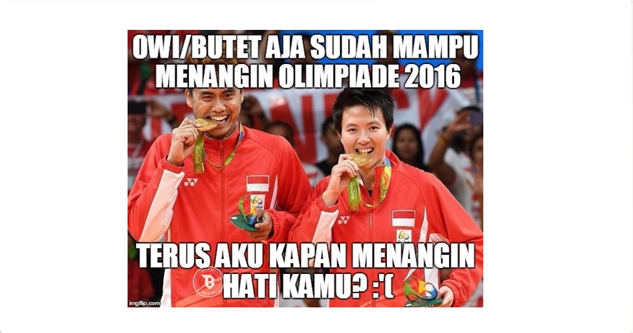 12 Meme bulutangkis mulai dari yang kocak hingga bikin jomblo baper