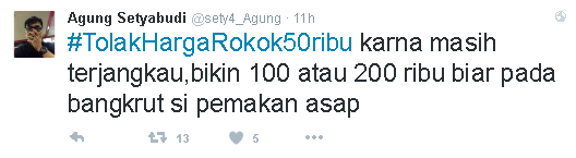 Protes netizen #TolakHargaRokok50Ribu sampai bawa Presiden Soekarno