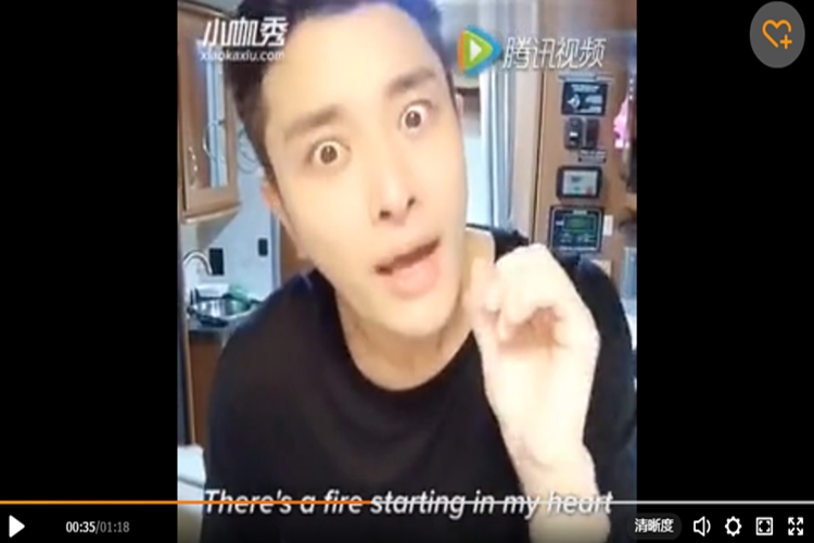 Kocaknya aksi aktor China ketika  bawakan lagu Adele, bikin ngakak