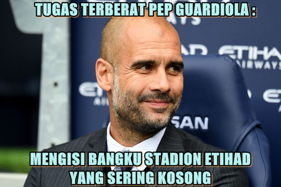 11 Meme sindir keras Manchester City, dari OKB sampai stadion kosong