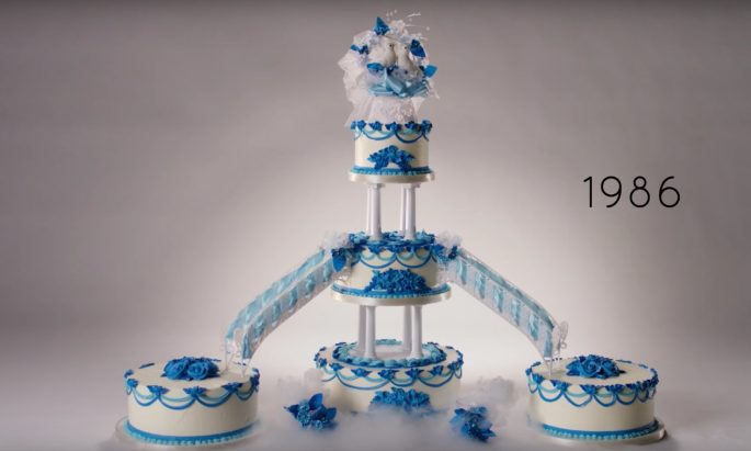 11 Potret perubahan gaya kue pernikahan selama 100 tahun, seperti apa 