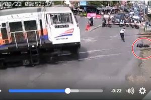 Video petugas keamanan stasiun bunuh diri ini bikin merinding