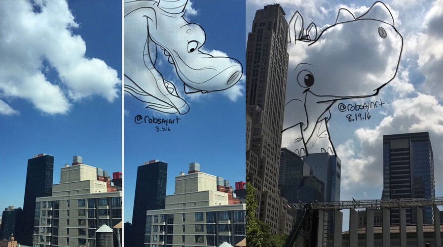 16 Gambar ini tercipta di atas awan, imajinasinya keren!