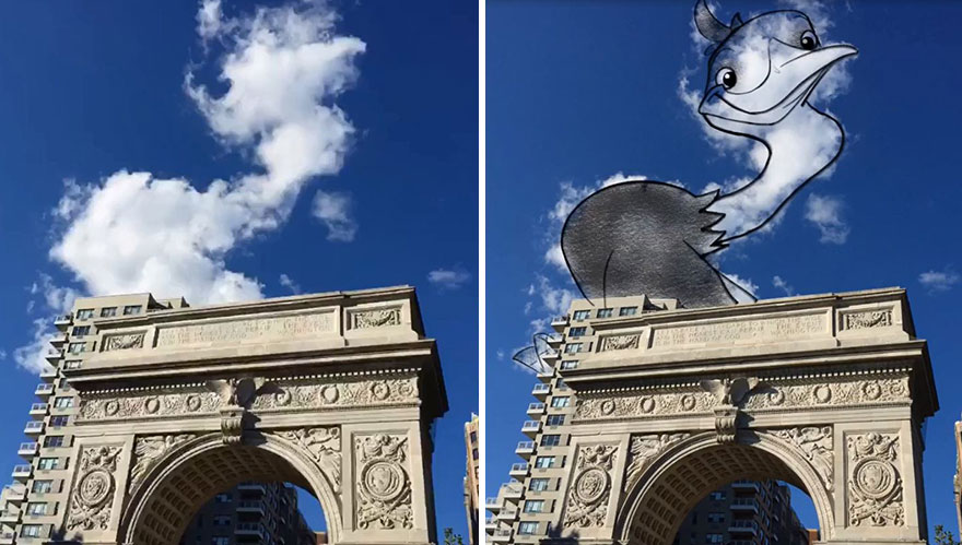 16 Gambar ini tercipta di atas awan, imajinasinya keren!