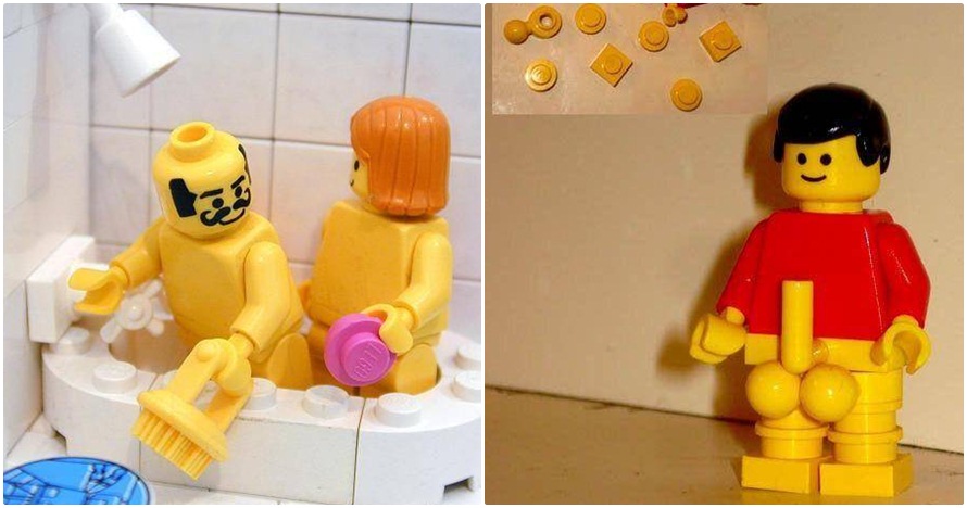 15 Kreasi bentuk lego jika dimainkan orang dewasa, imajinasinya liar