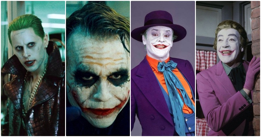 4 Pemeran Joker sepanjang masa ini berkarakter semua, kamu suka siapa?
