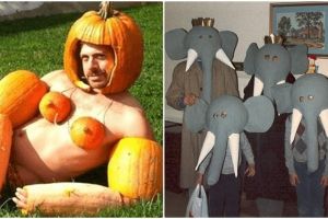 19 Kostum Halloween yang aneh banget, bikin gagal paham 