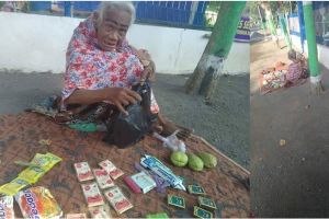Mengais rezeki berjualan seadanya, nenek ini ajarkan ketabahan hidup