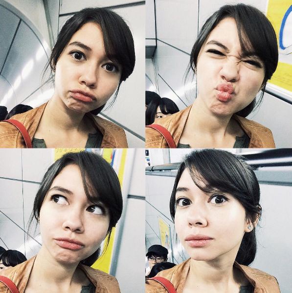 foto perbedaan yuki kato dengan dan tanpa makeup © 2016 brilio.net