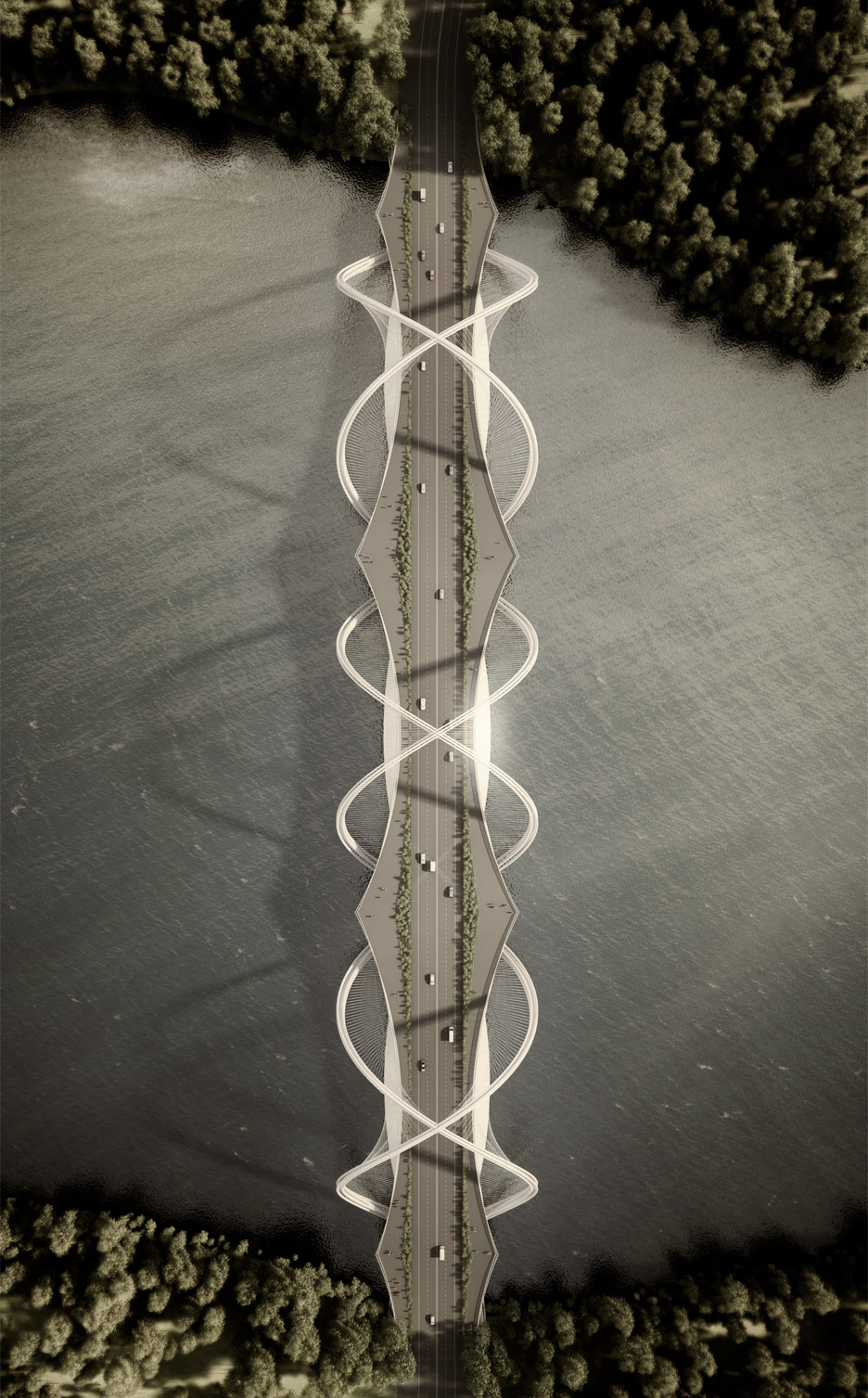 12 Foto jembatan dalam bentuk DNA ini bikin kamu takjub, berani lewat?
