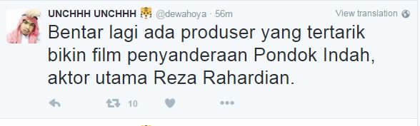 Drama perampokan jadi candaan netizen, bawa-bawa nama Reza Rahadian!