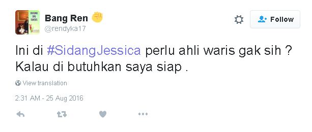 tweet sidang jessica © 2016 brilio.net tweet sidang jessica © 2016 brilio.net