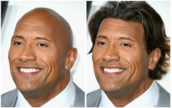 Begini jadinya jika 8 artis Hollywood gundul diedit jadi punya rambut