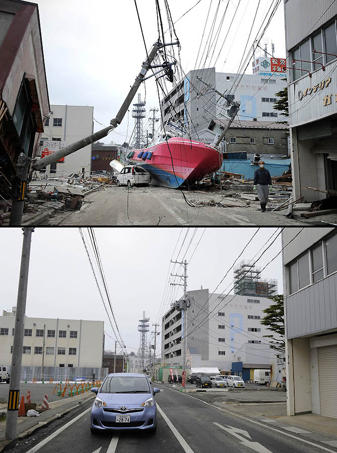 15 Foto recovery Jepang pasca-tsunami bukti 'badai pasti berlalu' 