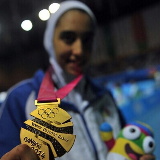 Kimia Alizadeh, atlet cewek Iran pertama yang raih medali Olimpiade