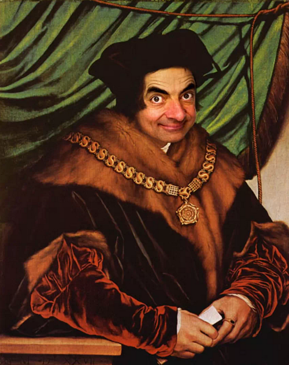 12 Lukisan tokoh dunia berwajah Mr Bean ini berhasil bikin ngakak