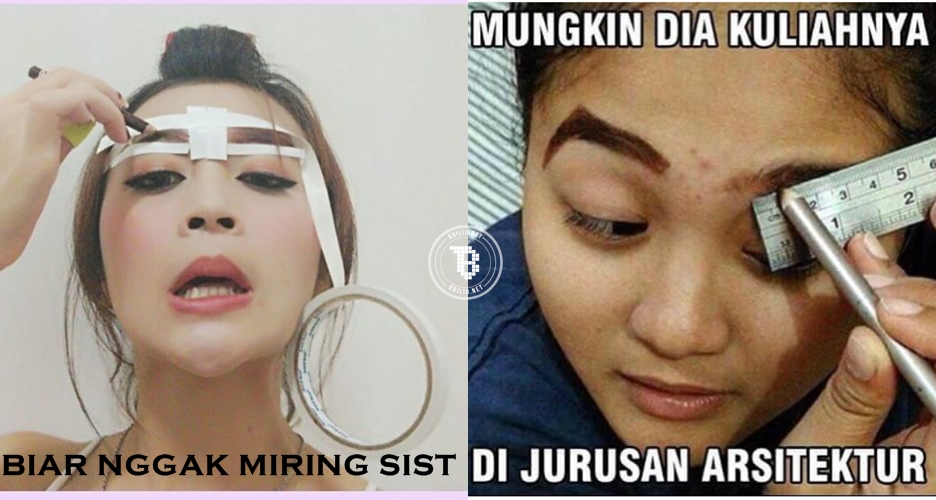 7 Cara cewek membentuk alis ini bikin gagal paham, segitunya ya